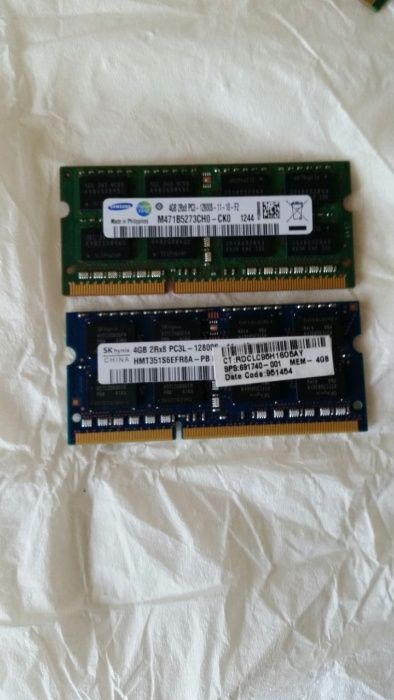 Память SODIMM Samsung, Hynix DDR3 4GB PC3-12800S 1600 MHz