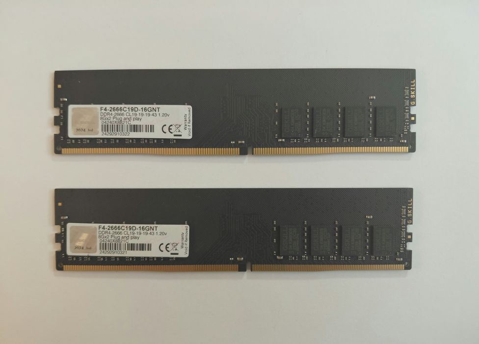 Оперативна пам'ять G.Skill Value 16GB (2x8GB) DDR4 2666MHz CL19