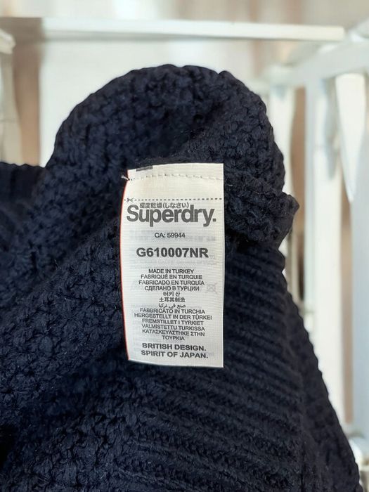 Superdry roz. XL damski granatowy pleciony sweter
