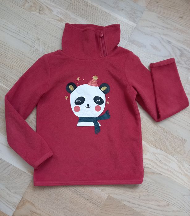 Флисовая кофта на девочку 122_128см Панда Palomino