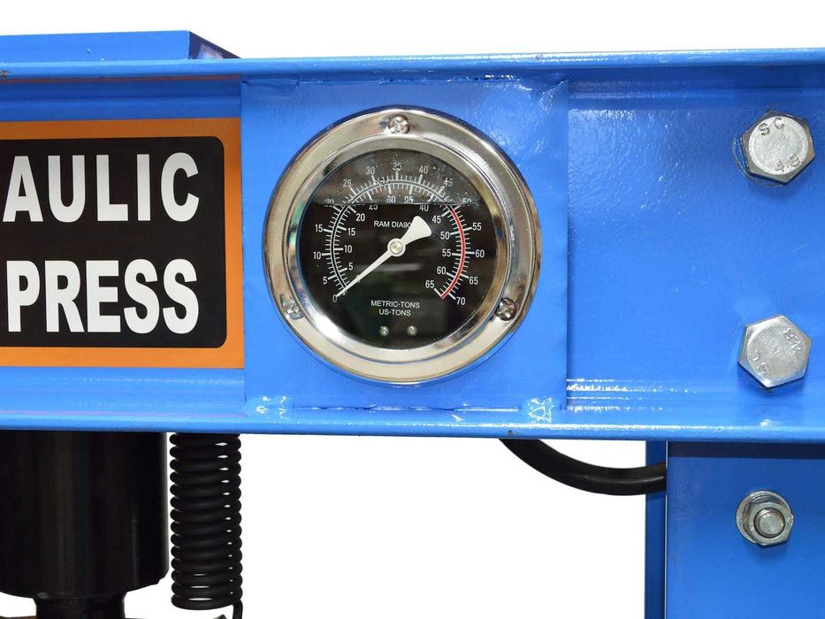 Prasa hydrauliczna 50T z manometrem i dwustopniową pompą