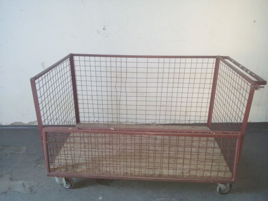 wózek towarowy magazynowy 80 cm x 140 cm x 80 cm