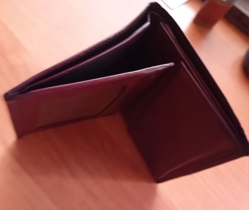 Skórzany wiekowy meski portfel