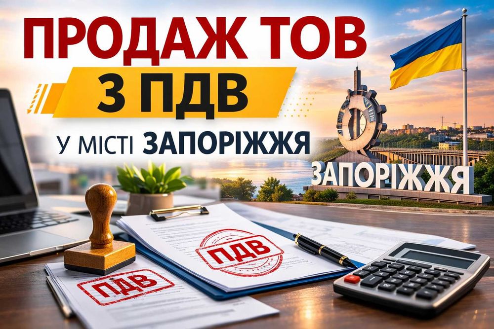 Продам ТОВ з ПДВ у Запоріжжі | Готова компанія