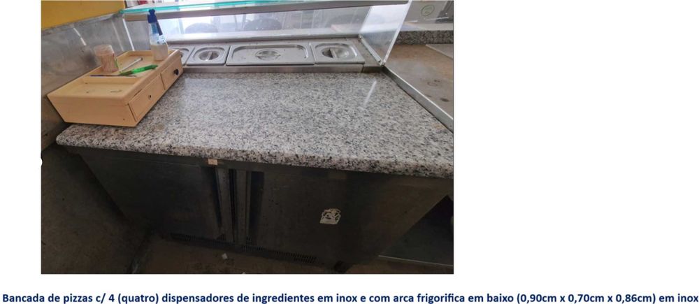 Recheio mobiliário de café/churrasqueira em inox