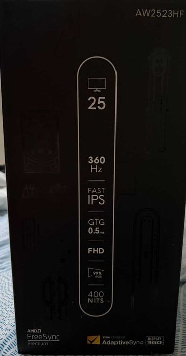 Monitor Alienware AW2523HF - 360hz - FAST IPS - 0.5ms