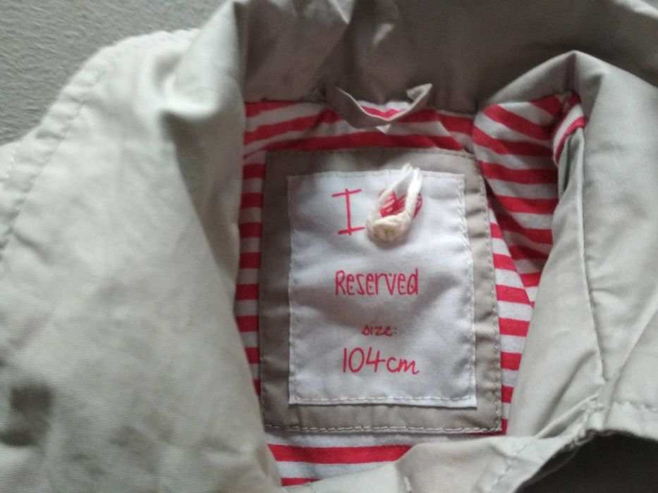 Płaszczyk wiosenno-jesienny RESERVED r. 104