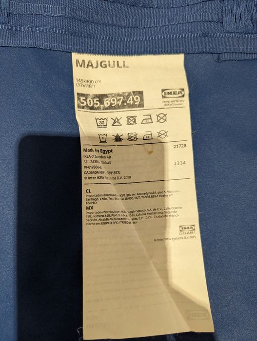 2x IKEA Majgull blackout cortinados