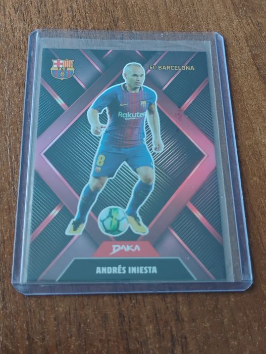 Karta piłkarska z FC Barcelony Andres iniesta
