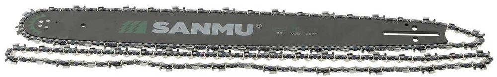 Шина SANMU 20" (50 см) + цепи для твердых пород 0,325" 38 зуб,цепш894