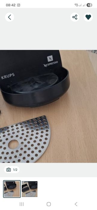 2 peças máquina café Krups