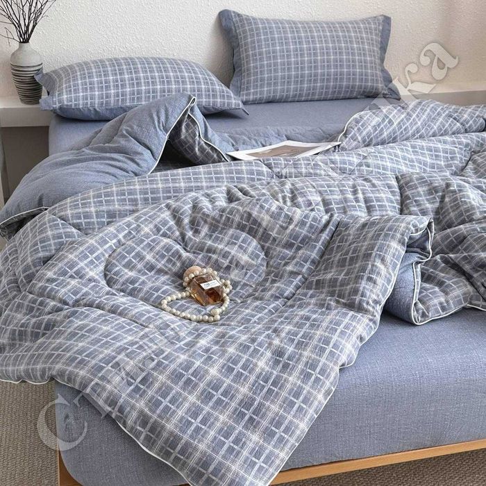 Муслін Постільна білизна з ковдрою, Євро розмір