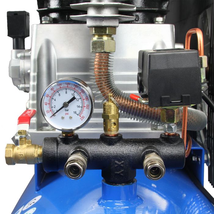 Kompresor olejowy 200l 860l/min +regulator z odwadniaczem