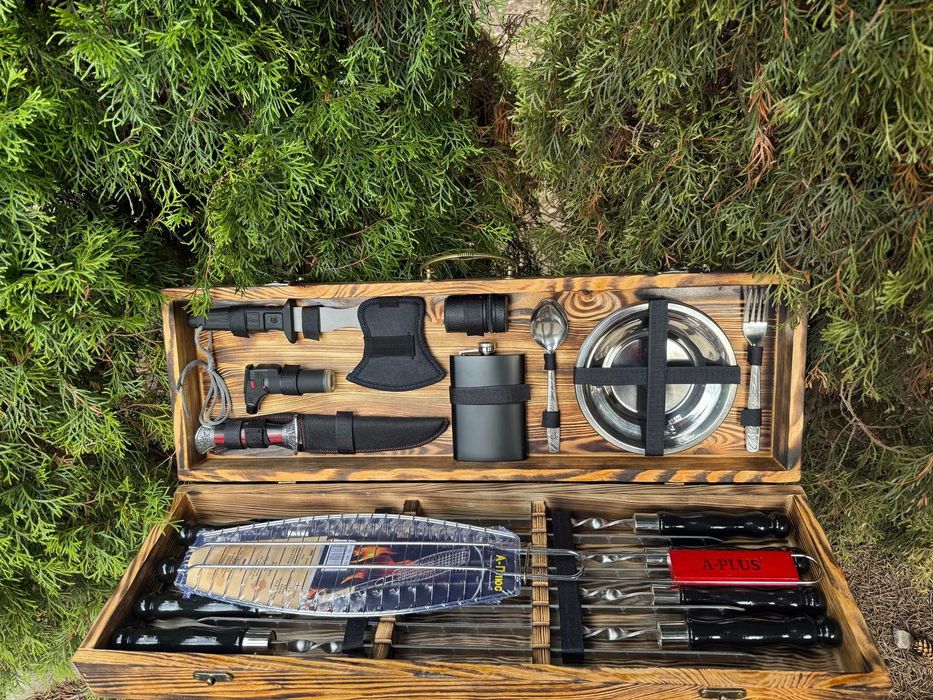 Шампура в кейсе футляре на подарок мужу мужчине куму отцу