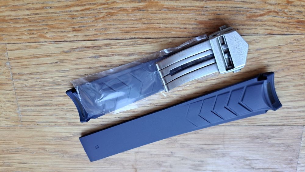 Pasek Tag Heuer Aquaracer 20 22 mm  czarny niebieski