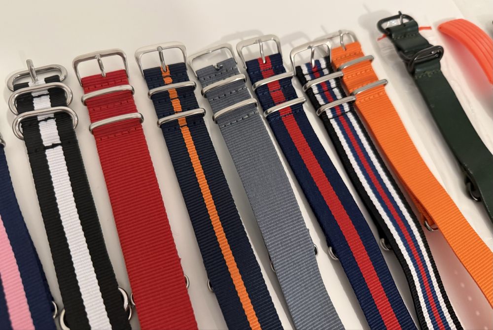 Nowe: 16x pasek NATO i inne 22 mm + bransoleta 20 mm