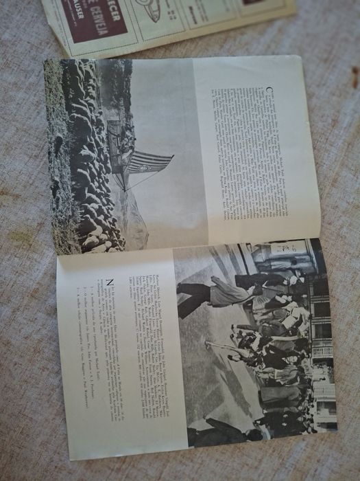 Programa e suplemento filme vintage volta ao mundo 80 dias