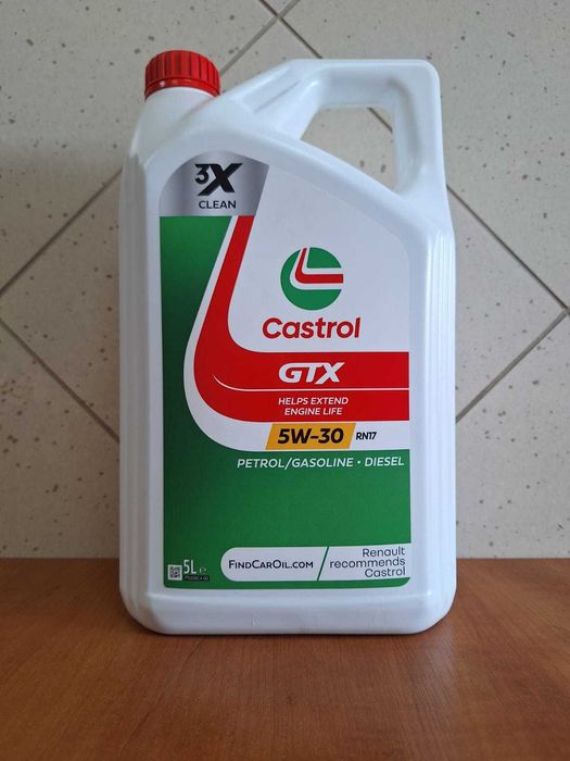 Olej Silnikowy Syntetyczny Castrol GTX 5W30 5L 1L RN17
