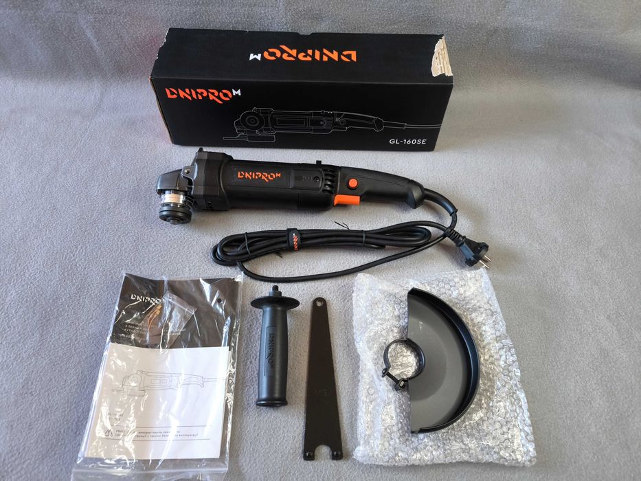 Шлифмашина угловая (болгарка) Dnipro-M GL-160SE + 2 диска отрезных