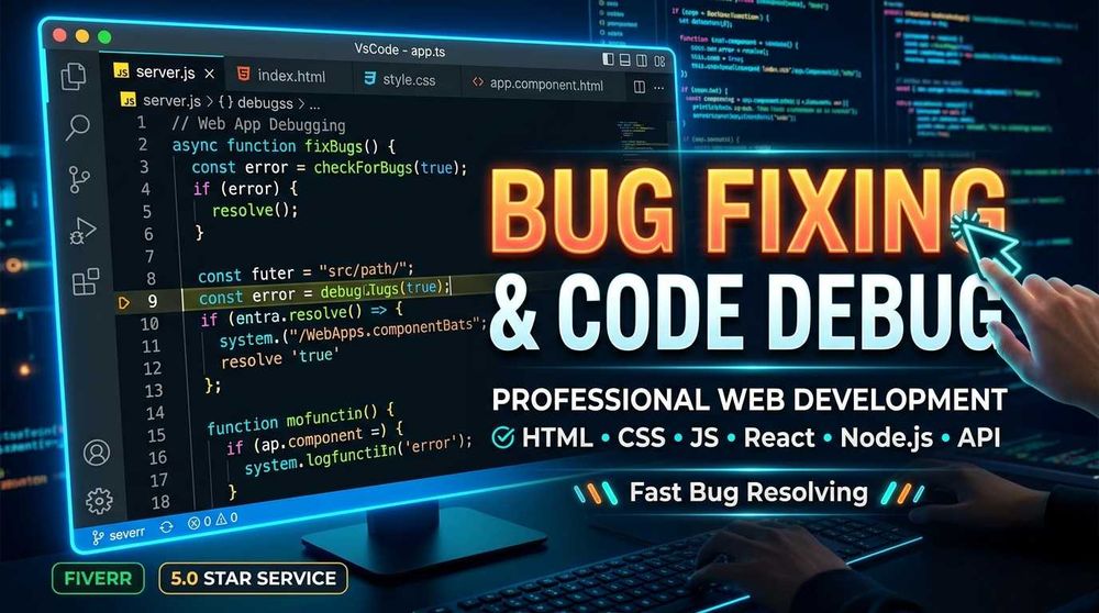 Software Developer, Bug Fix, Soluções