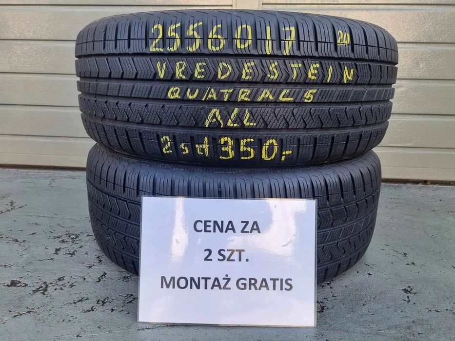 255/60/17 cena za 2 szt zimowe** vredestein wa-wa centrum.gwarancja!!!