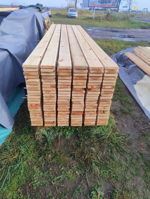 Deska Tarasowa Ryflowana Gładka 27x145x4000 2,7 14,5