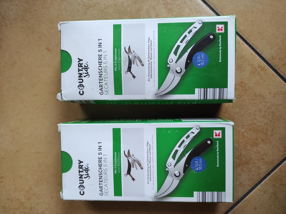 Сікатор 5 в 1 мультитул Country Side секатор пила ніж нож садовий