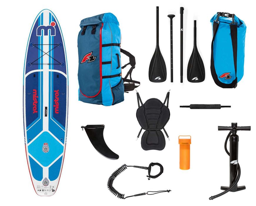 Deska SUP Mistral Allround akcesoria F2 siedzisko plecak wiosło 150kg