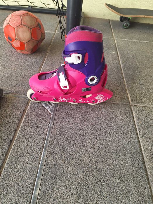 Patins em linha ajustáveis criança - tamanho 34 a 36