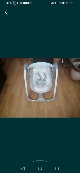 Espreguiçadeira ingenuity com balanço autónomo