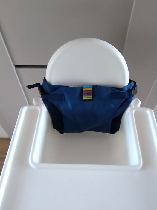 Krzesełko do karmienia Ikea z podnóżkiem i tacką