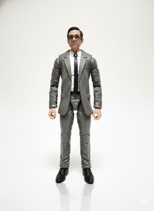 Figurka kolekcjonerska – Agent w szarym garniturze 18 cm