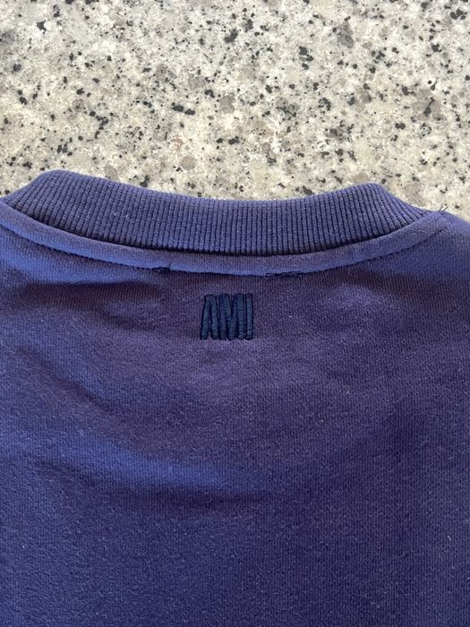 Sweatshirt AMI Paris Azul Marinho – Tamanho M