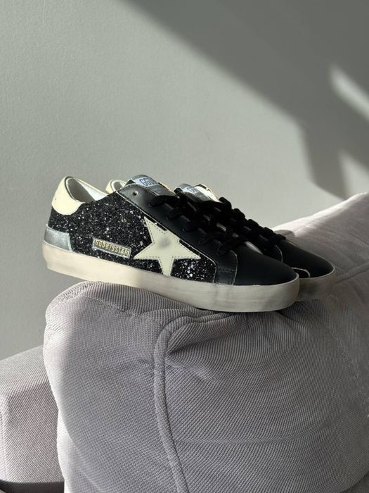 Golden Goose Superstar черные новые оригинал кеды женские италия натуральная кожа