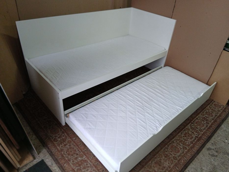 Łóżko piętrowe niskie ikea flaxa rozsuwane w dobrym stanie transport