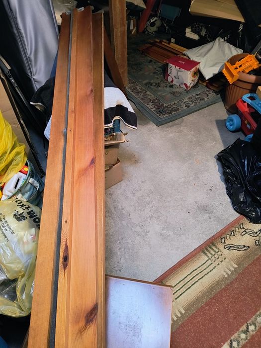 Łóżko drewniane dębowe sypialniane 140*200