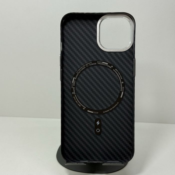 Чохол iphone 13/ 14 карбоновий з MagSafe. Чехол айфон 13/ 14 карбон