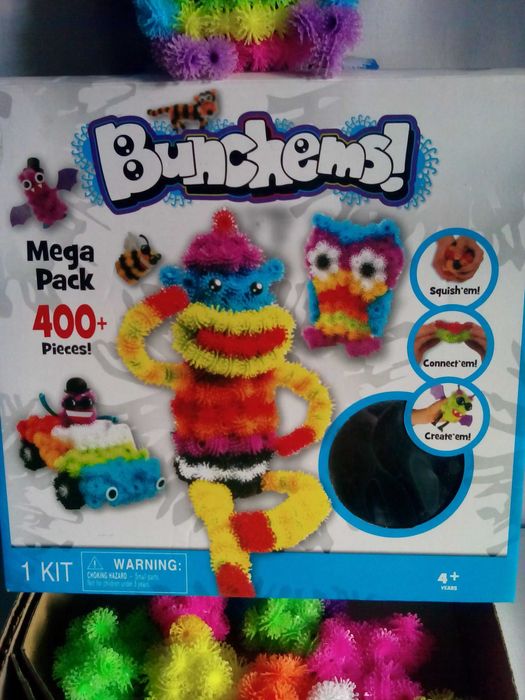 Дитячий конструктор ліпучки bunchems на 400+ відмінний стан