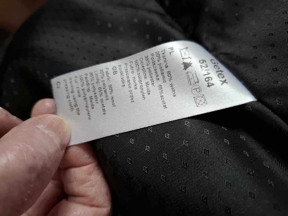Ładny płaszcz zimowy GETEX Rozmiar 52