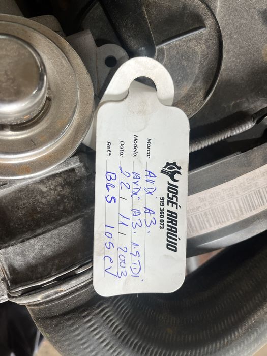 Motor Audi 1.9 TDI BLS  105 CV Ano 2008