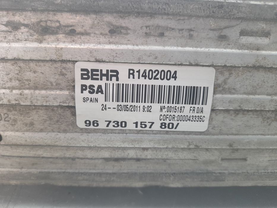 Radiador do intercooler PEUGEOT 3008 I (0U_)
