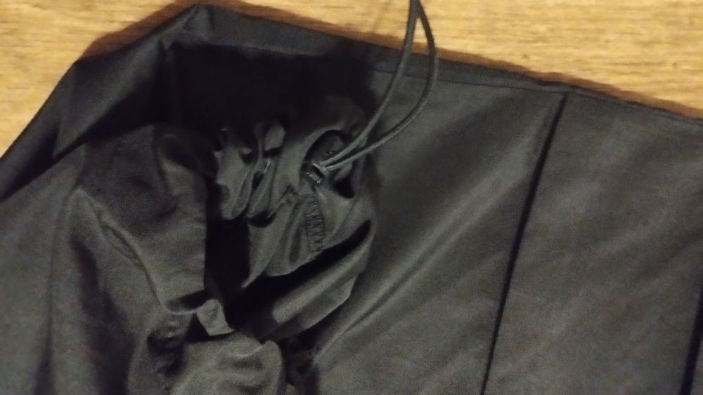 Spodnie szerokie sportowe dresy ortalionowe ściągacze s 36