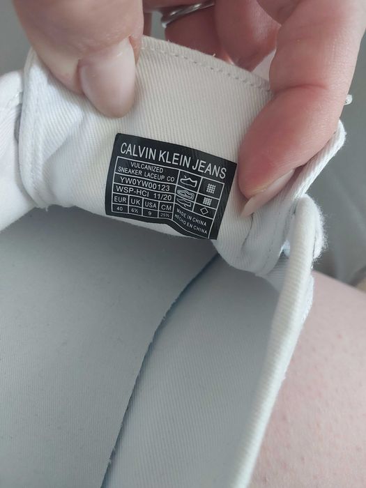 Tenisówki calvin klein białe 40