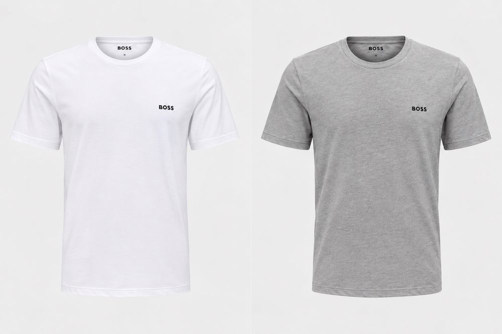 T-Shirt BOSS Masculina Preta Nova – Algodão – Tamanho M