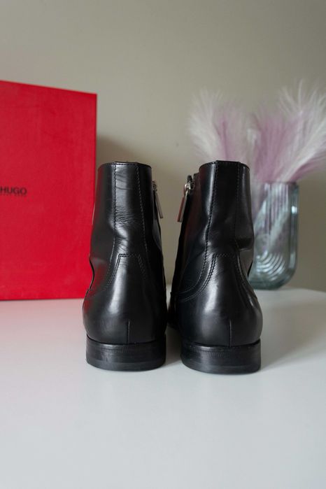 Hugo Boss męskie buty skóra bydlęca chelsea boots