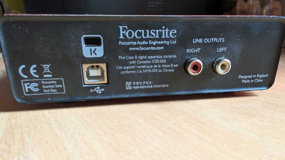 Focusrite Scarlett Solo 2nd gen