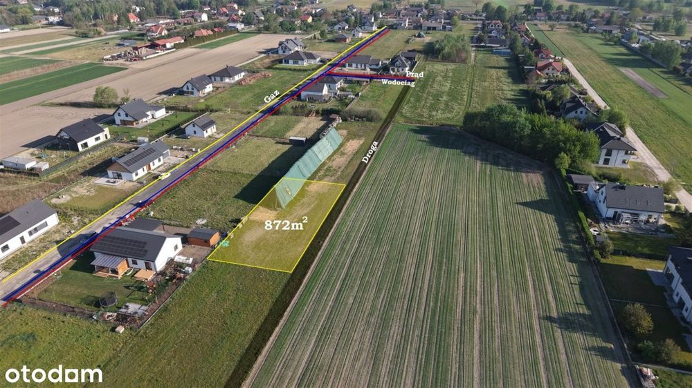 Działka budowlana w Zaborówku gm. Leszno