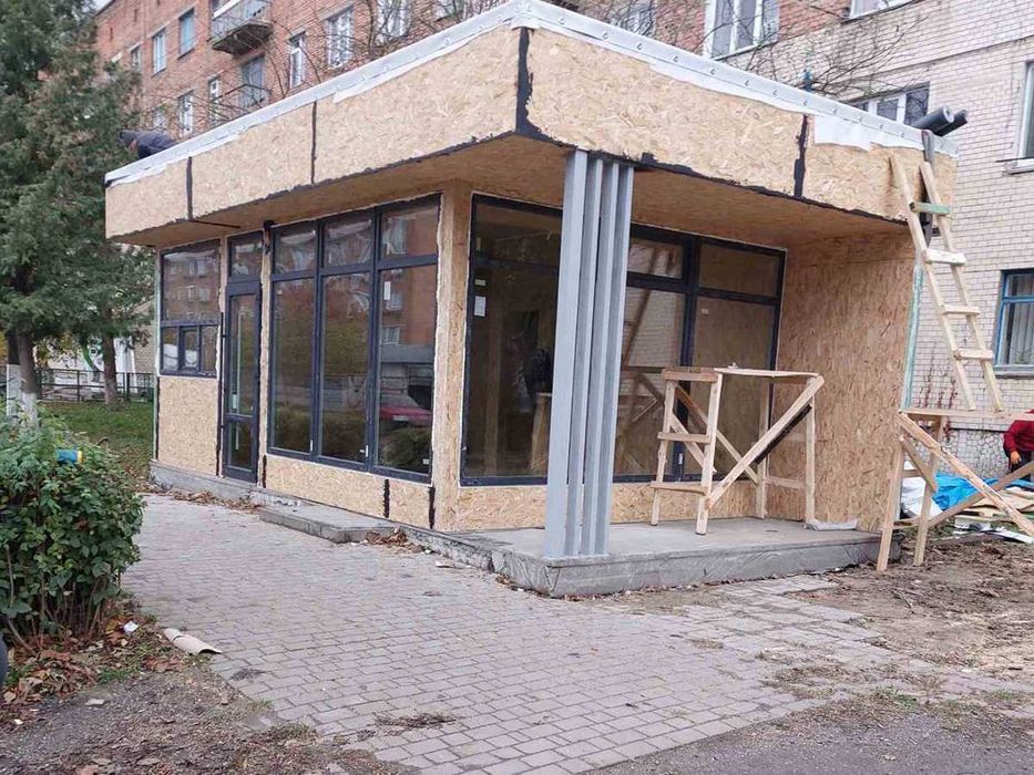 Комерційна побудова / кав’ярня з СІП панелей в Славутичі