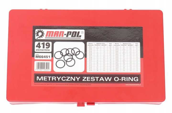 Набір ущільнювальних кілець 419 шт M66451, набор уплотнительных колец