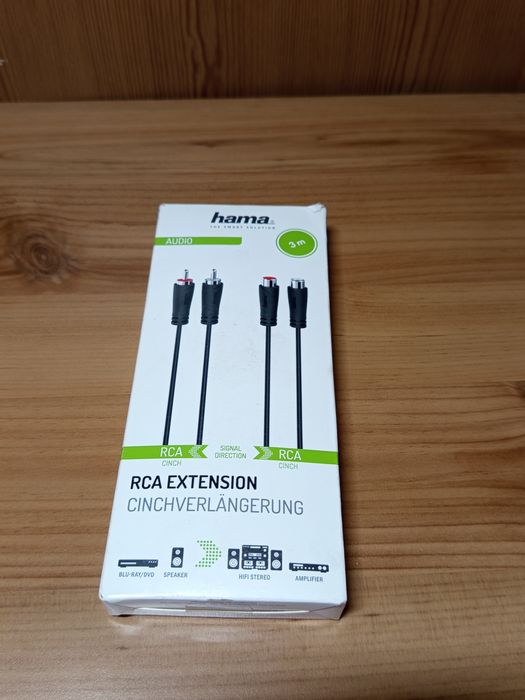 Przedłużacz audio RCA (cinch) marki Hama